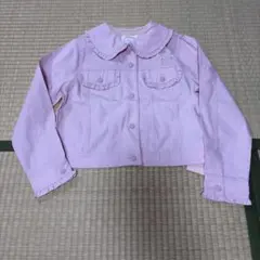 メゾピアノ　デニムジャケット　ピンク色140