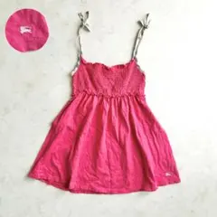 ホース刺繍BURBERRY キャミチュニック　ピンク ノバチェック 160Aのサムネイル