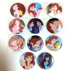ディズニーストア 缶バッジ リトルマーメイド アリエル 11個 セット