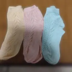 ミセス向け　夏用メッシュソックス3組
