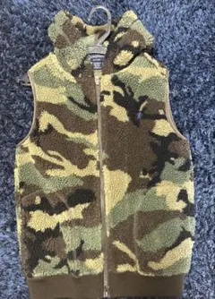 お値下　美品　Gymphlex 　ジムフレックス迷彩ボアベスト サイズ12
