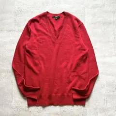 UNIQLO ユニクロ カシミヤ 100% セーター vネック Mサイズ 赤