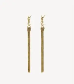 【未使用/安心鑑定付き✨】SAINT LAURENT カサンドラタッセルピアスのサムネイル