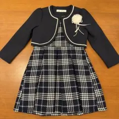 美品 WHIP PARTY フォーマル セットアップ 120 ワンピース 女の子