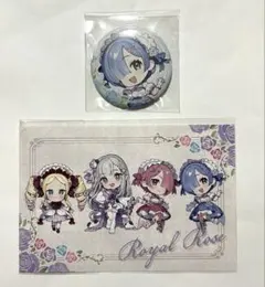 リゼロ　缶バッジ　Royal Rose レム