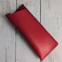 本革ハンドメイド メガネケース