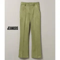 JEANASIS ヌバックライクフレアパンツ