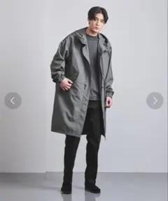 【定価¥46200】春秋 モッズコート タフタ M グレーのサムネイル