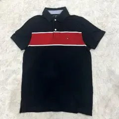 TOMMY HILFIGER ポロシャツ ネイビー/レッド Sサイズ
