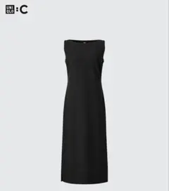 UNIQLO クレープジャージーワンピース　M 黒