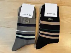 LACOSTE メンズ ソックス 2足セット 25-27cm