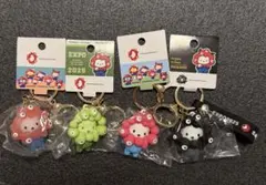 サンリオミャクミャク立体マスコットキーホルダー　ポチャッコ　４個セット