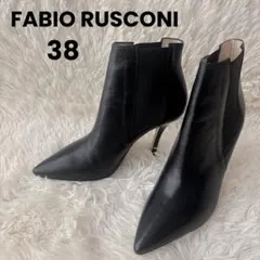 YKHM11様専用 ファビオルスコーニ サイドゴアショートブーツ 24cm 黒