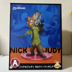 【新品未開封】ズートピア ニック＆ジュディ セルフィーフィギュア Happyくじ