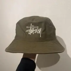 未使用級◎STUSSY ステューシー バケハ カーキ S/M 美品 ユニセックス