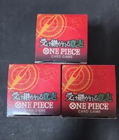 ワンピースカード　受け継がれる意志3BOX テープカット