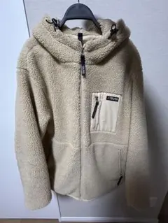 フリースジャケット フード付き ベージュ