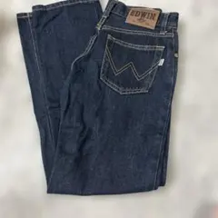 EDWIN ダークブルー ストレートジーンズ