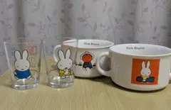 Dick Bruna ミッフィー スープカップ　グラス4点セット