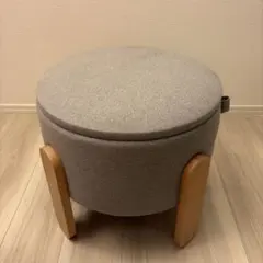 IKEA FORLUNDA フォルルンダ 収納付き プーフ スツール　グレー