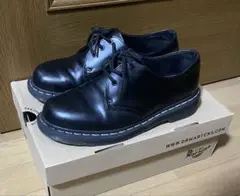 [格安] ドクターマーチン 3ホール ブラック ホワイト 26cm