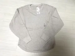 UNIQLO ワッフルT 長袖 ナチュラル Mサイズ　タグ付き新品未使用