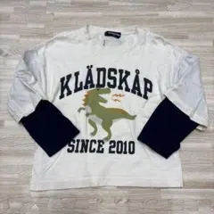 クレードスコープ　Klädskap 恐竜プリント 長袖カットソー 100cm