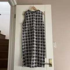 ZARA ノースリーブチェック柄ワンピース M