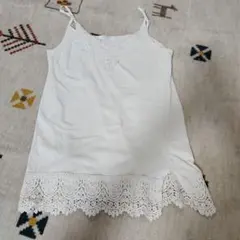 chocol raffine robe ホワイト レース付き キャミソール