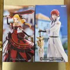 GiGO限定リゼロ プリシラ ラインハルト フィギュア2点