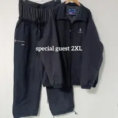 【大人気】スペシャルゲスト　スノボー　セットアップ　2XL　ブラック　グラトリ