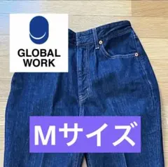 グローバルワーク　デニムパンツ　ゴム付き　Mサイズ