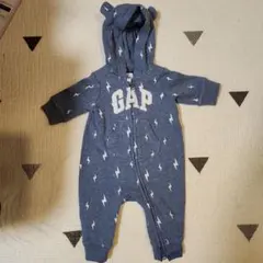 GAP フード付きロンパース 0-3ヶ月 裏起毛