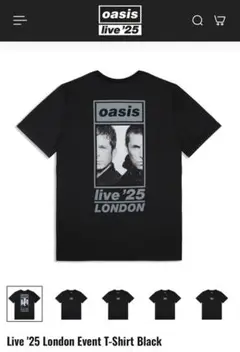 オアシス OASIS 2025 海外 ツアー Tシャツ 限定 live25 M