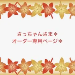 さっちゃんさま＊オーダー専用ページ