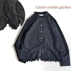 castle combe garden バラ刺繍 半袖シャツ Mサイズ 美品 castle combe garden バラ刺繍 半袖シャツ Mサイズ 美品