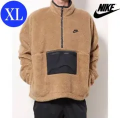 新品★ナイキフリース アノラック ハーフジップ ボアジャケット★XL