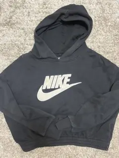 Nike ブラック クロップドパーカー M