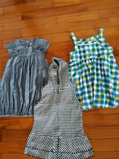 女の子120、ワンピース三点セットムージョンジョン、その他