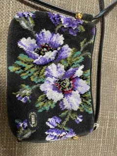フェイラー刺繍花柄ショルダーバッグ