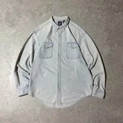 90s USA製 OLD GAP デニムシャツ ダンガリーシャツ フェードカラー
