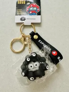 黒ミャクミャク サンリオ ハンギョドン キーホルダー モノクロ