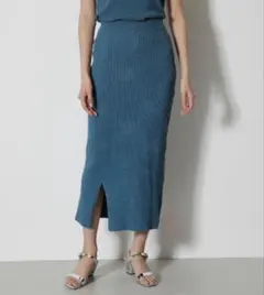 AZUL BU MOUSSY ドライニットタイトスカート