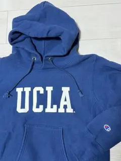 2回のみ着用 Champion UCLA サイズS 単色タグ USA 紺 ブルー