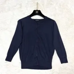 美品✨ジョンスメドレー　カーディガン　シーアイランドコットン　ネイビー