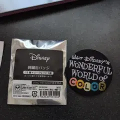 Disney　The　Market限定　刺繍缶バッジ