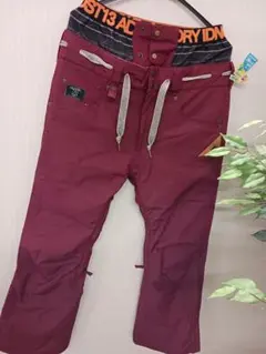 【撥水クリーニング済】JACKFROST13スノーボードパンツ ワインレッドS