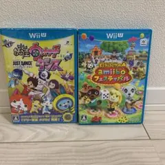 wii u 妖怪ウォッチダンス　どうぶつの森　amiiboフェスティバル　新品