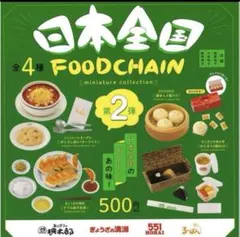 日本全国フードチェーンミニチュアコレクション 第2弾 全4種コンプセット