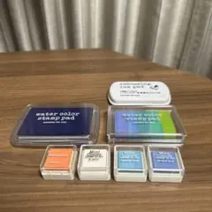 はんこ・スタンプ用インクセット計7点